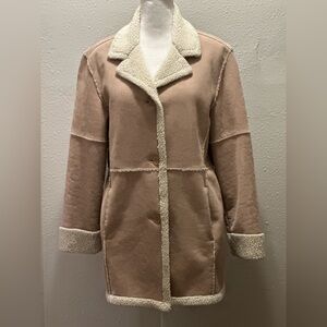 WEATHERPROOF beige shearing coat Size M